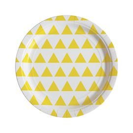 Yellow triangles  - party plates